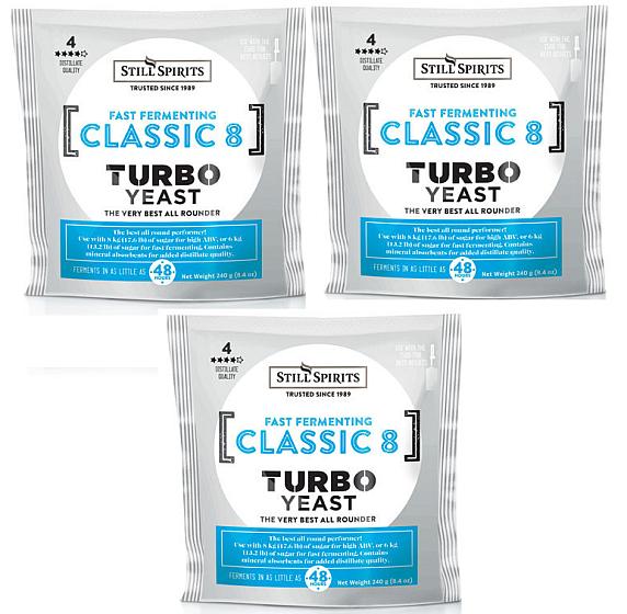 Still Spirits Cassic 8 Turbo Yeast Bundle